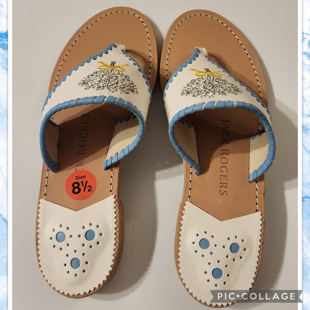 JACK ROGERS BABY BREATHS THONG SANDALS - Picture 2 of 6